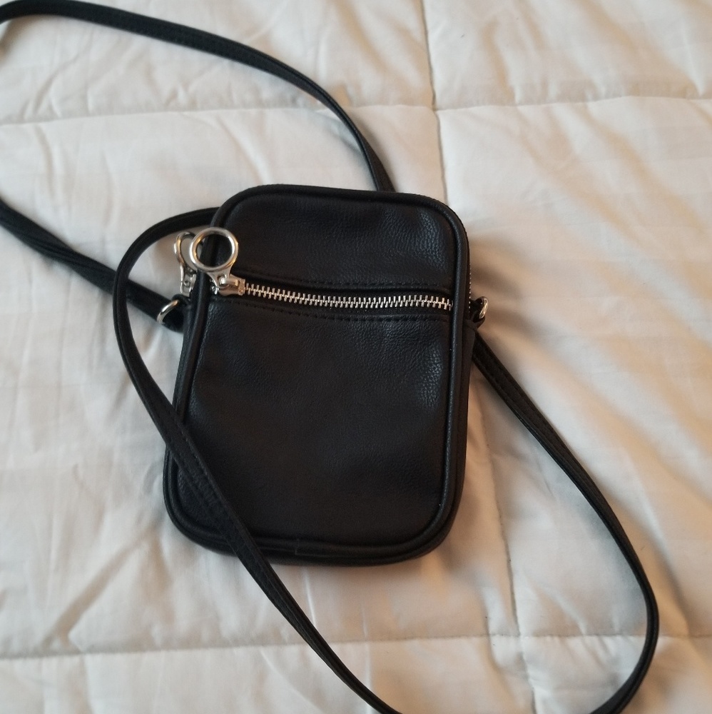 Black small cross body purse
